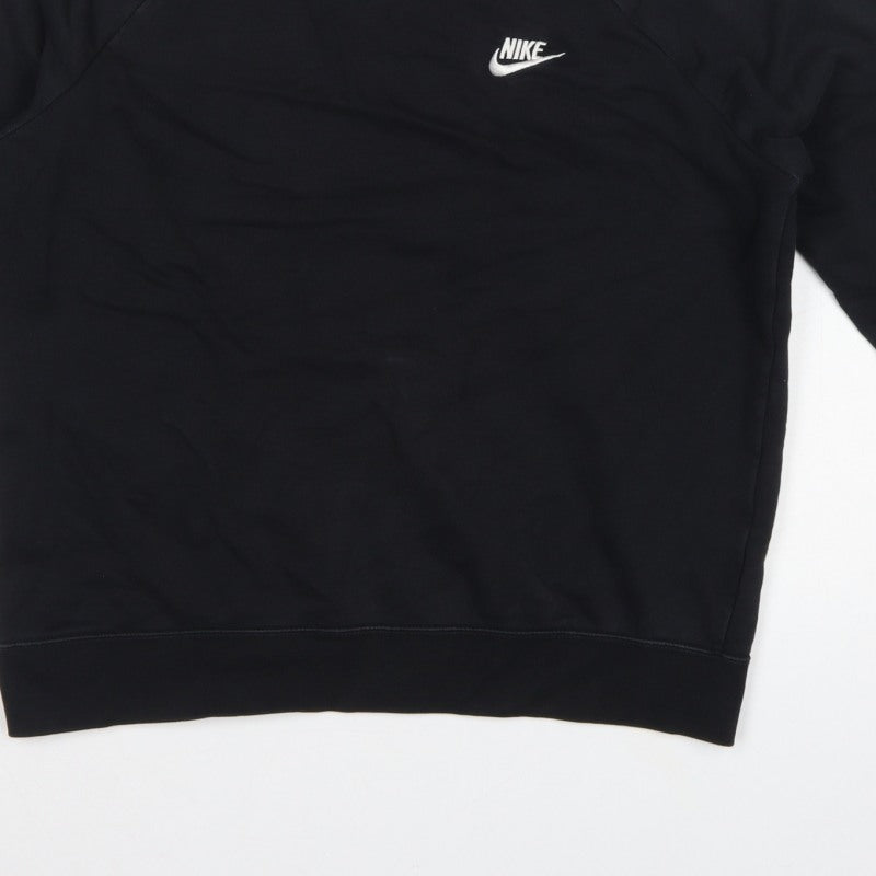 Nike Men’s Black M Pullover Crew Neck Logo Sweatshirt