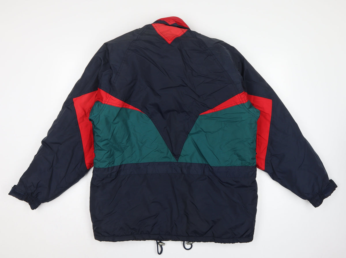 Trespass Men’s Navy M Technical Ski Puffer Jacket Colour Block
