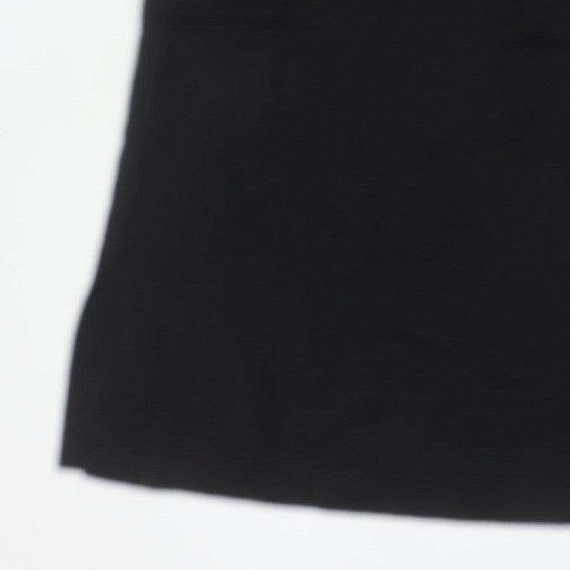 Monki Women Black M Midi Pinafore Dungaree Dress Pockets V Neck