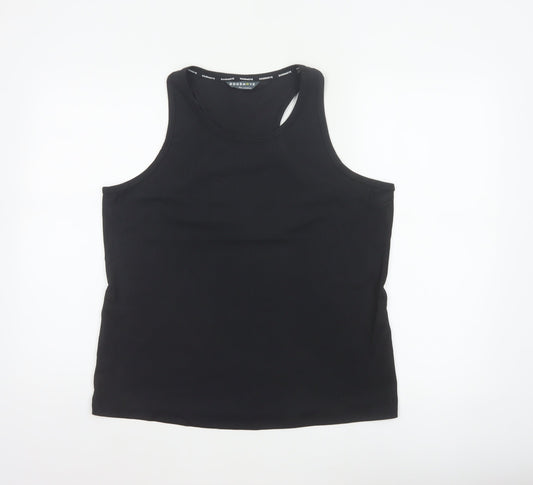 Marks and Spencer Women Black UK 20 Goodmove Racerback Gym Tank Top