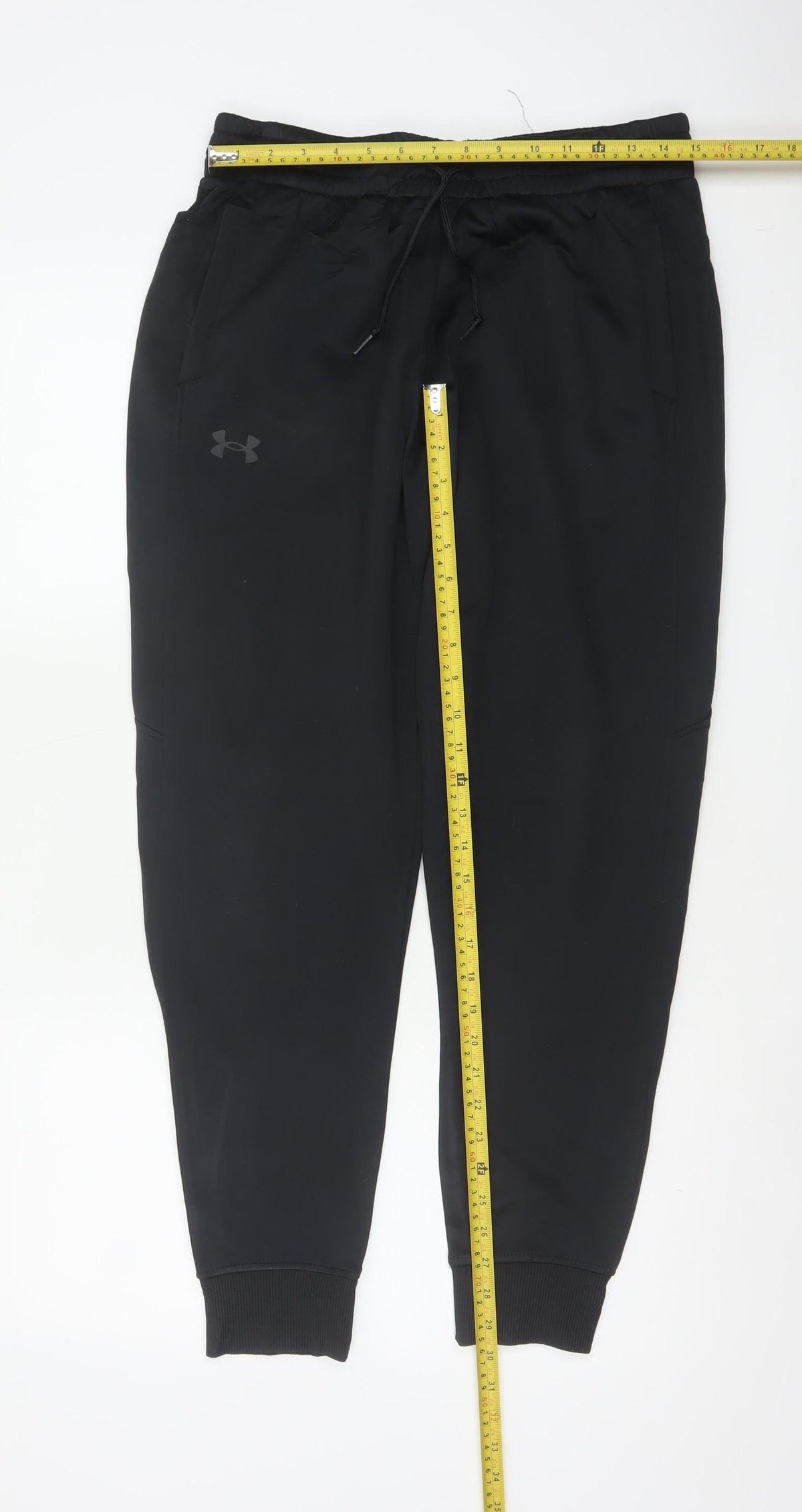Under Armour Men Black L ColdGear Relaxed Cuffed Jogger Trousers