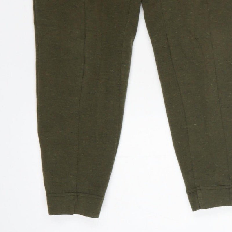 Nike Women’s Green XS Jogger Trousers Cotton Blend Zip Pockets