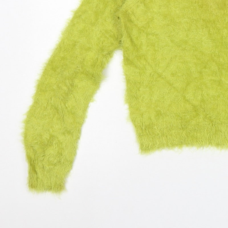 Topshop Women Yellow Fluffy Knit Pullover Jumper UK 12 Long Sleeve