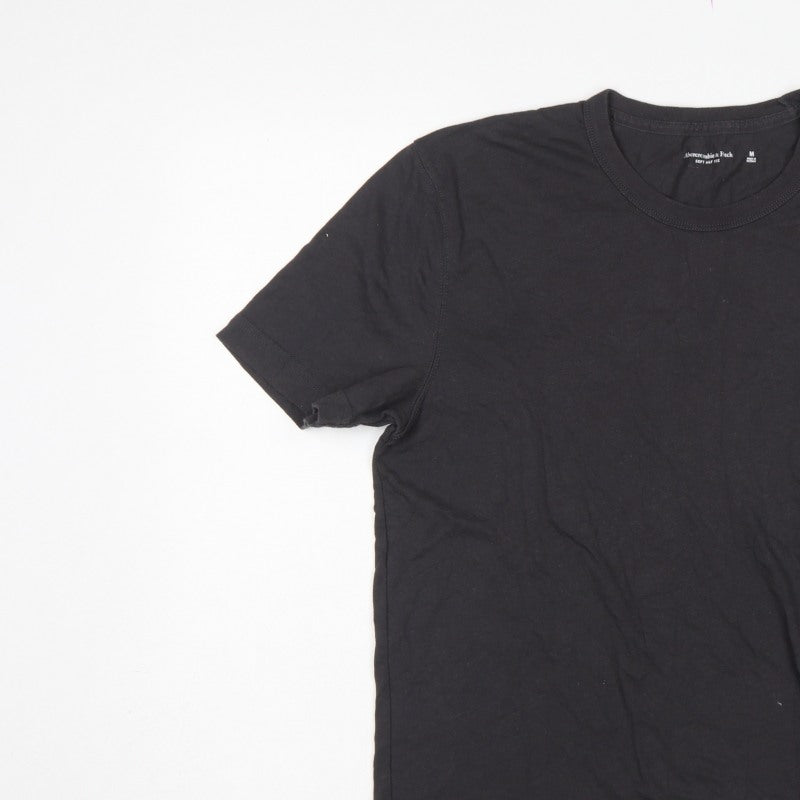 Abercrombie & Fitch Men’s Black M Crew Neck Embroidered Moose T-Shirt
