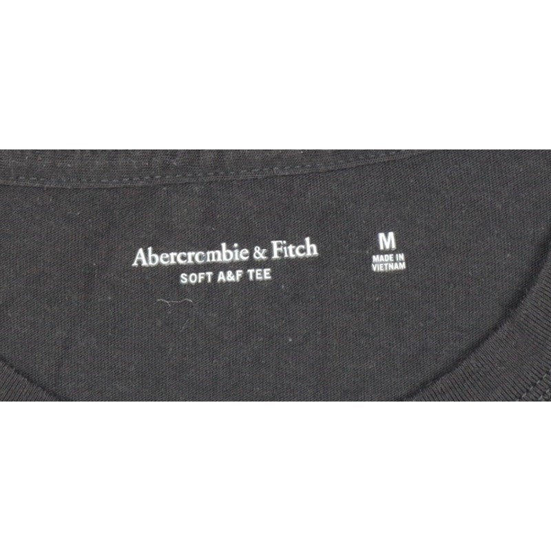 Abercrombie & Fitch Men’s Black M Crew Neck Embroidered Moose T-Shirt
