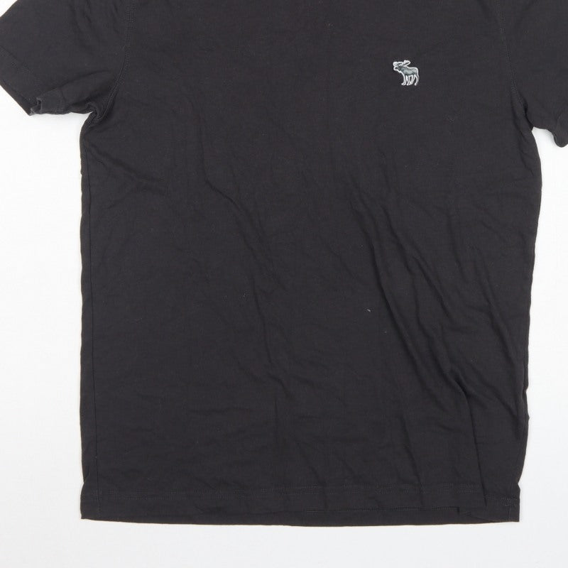 Abercrombie & Fitch Men’s Black M Crew Neck Embroidered Moose T-Shirt