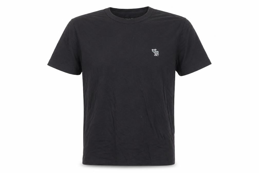 Abercrombie & Fitch Men’s Black M Crew Neck Embroidered Moose T-Shirt