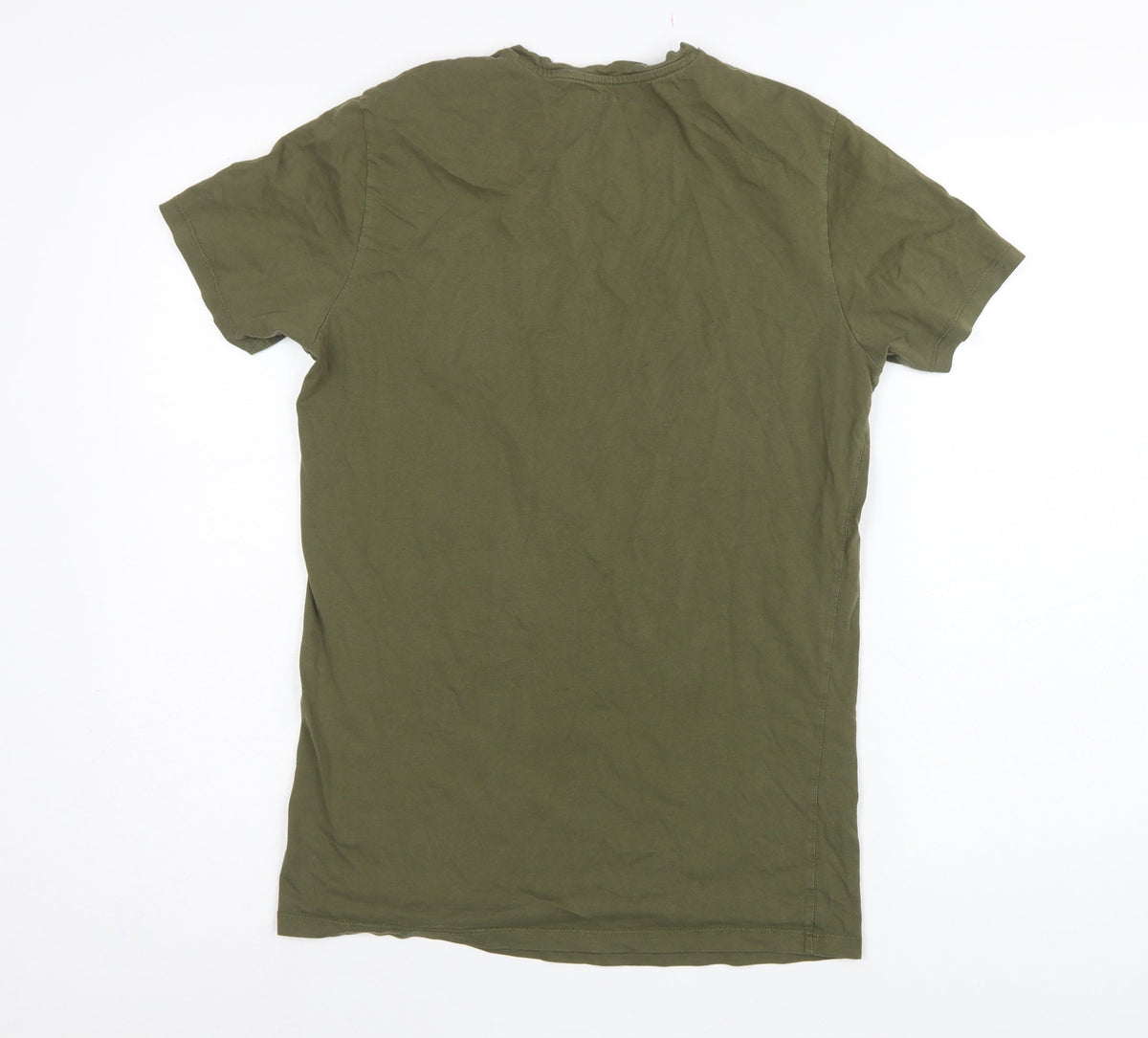 Diesel Men's Green M Logo Crew Neck Short Sleeve Cotton T-Shirt
