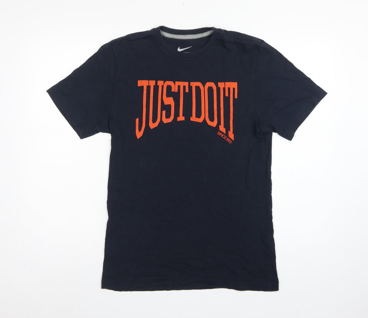 Nike Men's Black S Just Do It Graphic Print Regular Fit T-Shirt