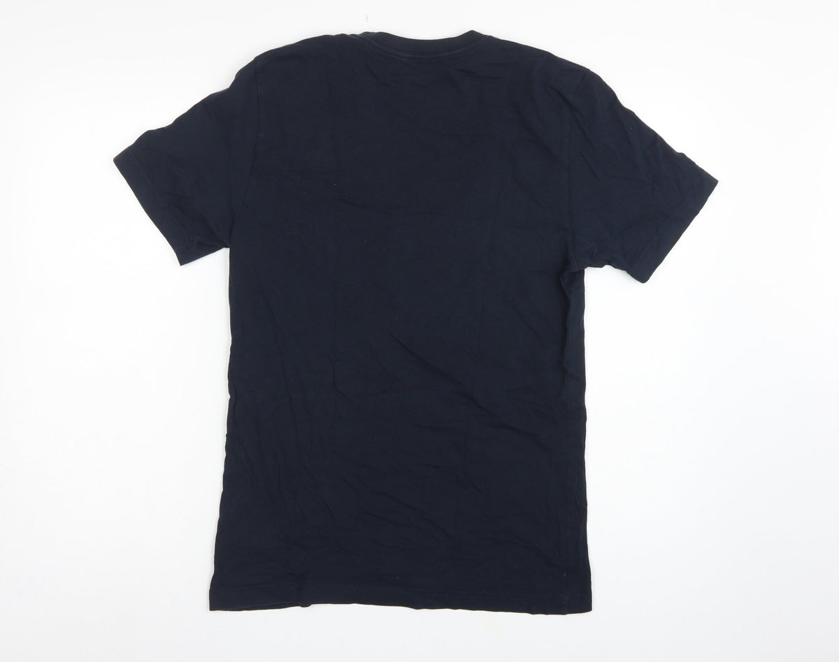 Nike Men's Black S Just Do It Graphic Print Regular Fit T-Shirt
