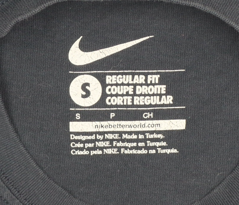 Nike Men's Black S Just Do It Graphic Print Regular Fit T-Shirt