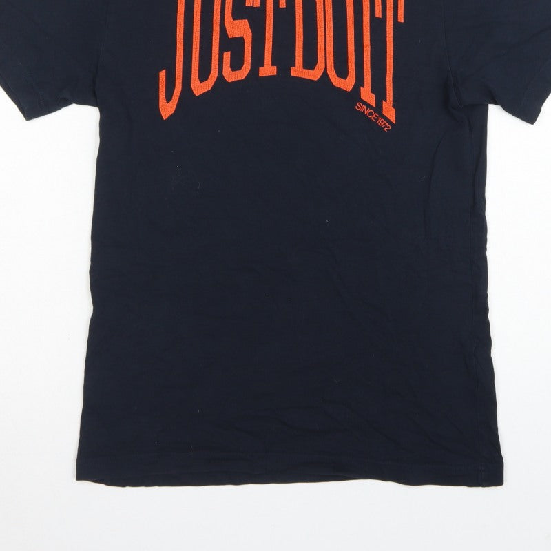 Nike Men's Black S Just Do It Graphic Print Regular Fit T-Shirt