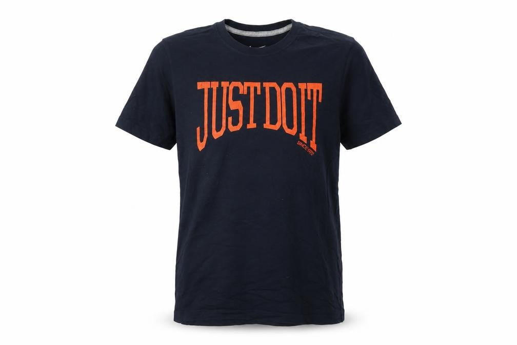 Nike Men's Black S Just Do It Graphic Print Regular Fit T-Shirt