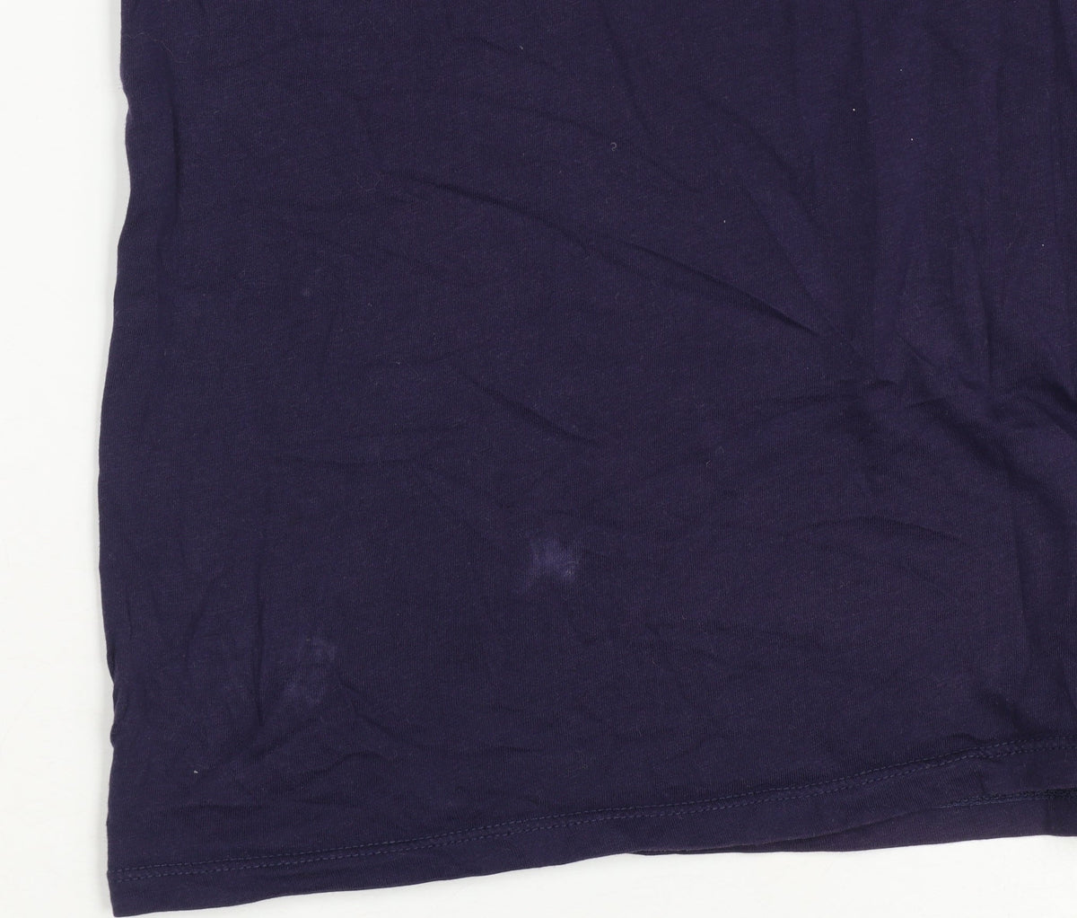 Armani Jeans Men Blue L Logo Graphic Pima Cotton Crew Neck T-Shirt
