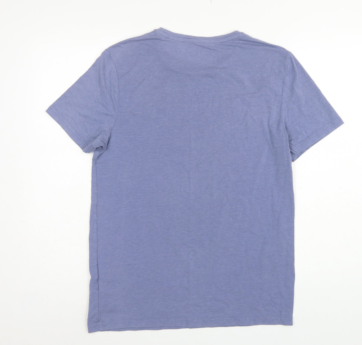 Born Rich Men’s Blue M London Logo Graphic Crew Neck T-Shirt