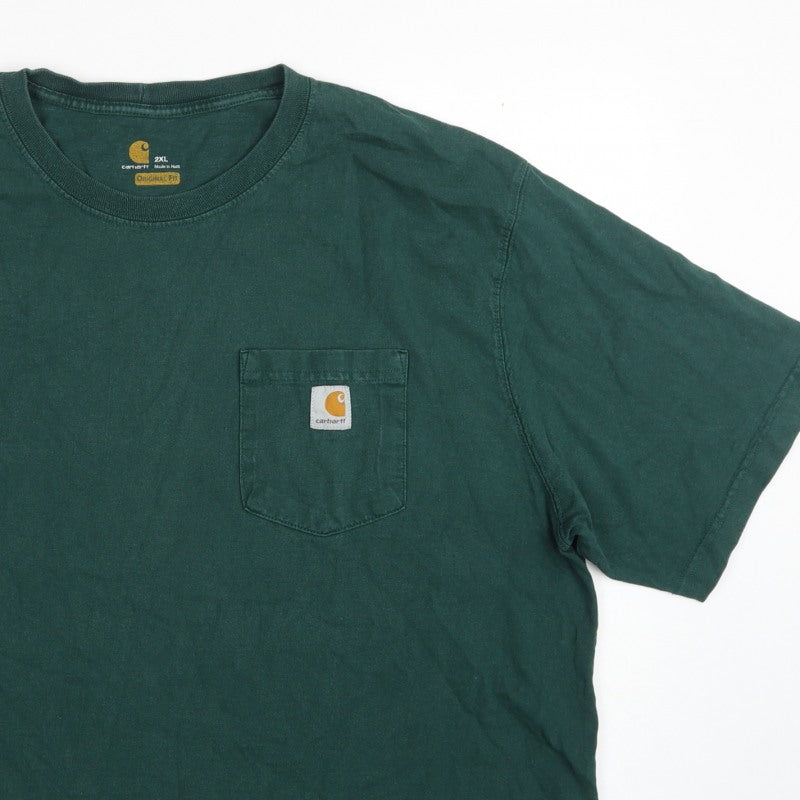 Carhartt Men’s Green 2XL Original Fit Pocket Crew Neck T-Shirt