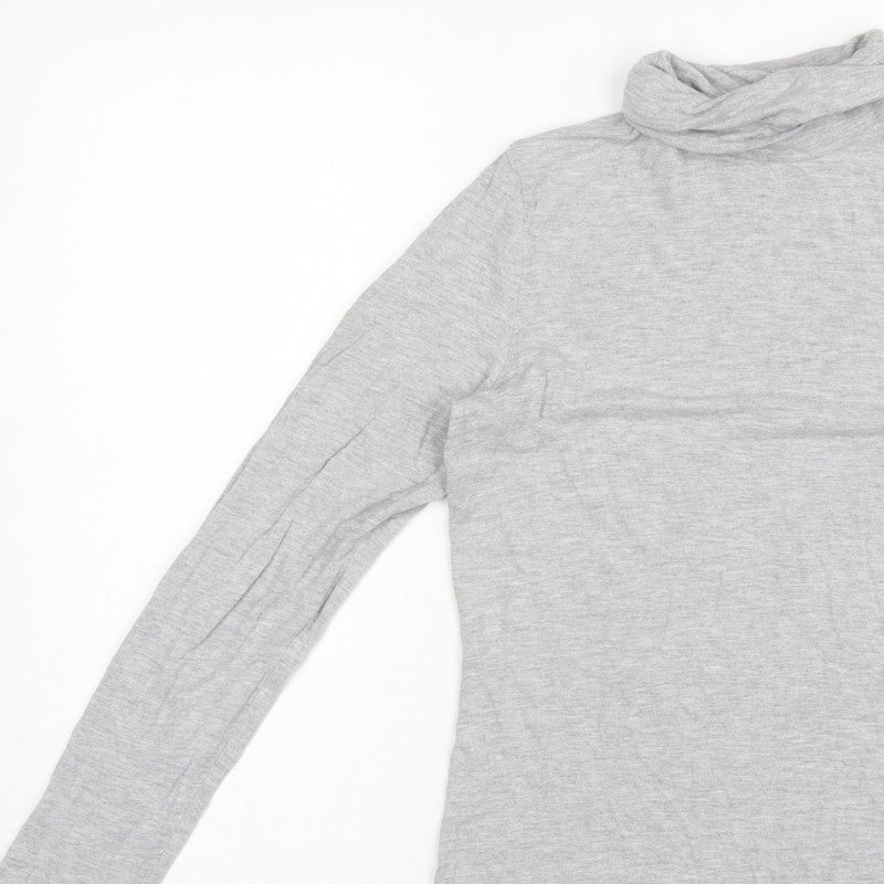 Hobbs Women Grey UK 10 Cowl Neck Long Sleeve Jersey Top