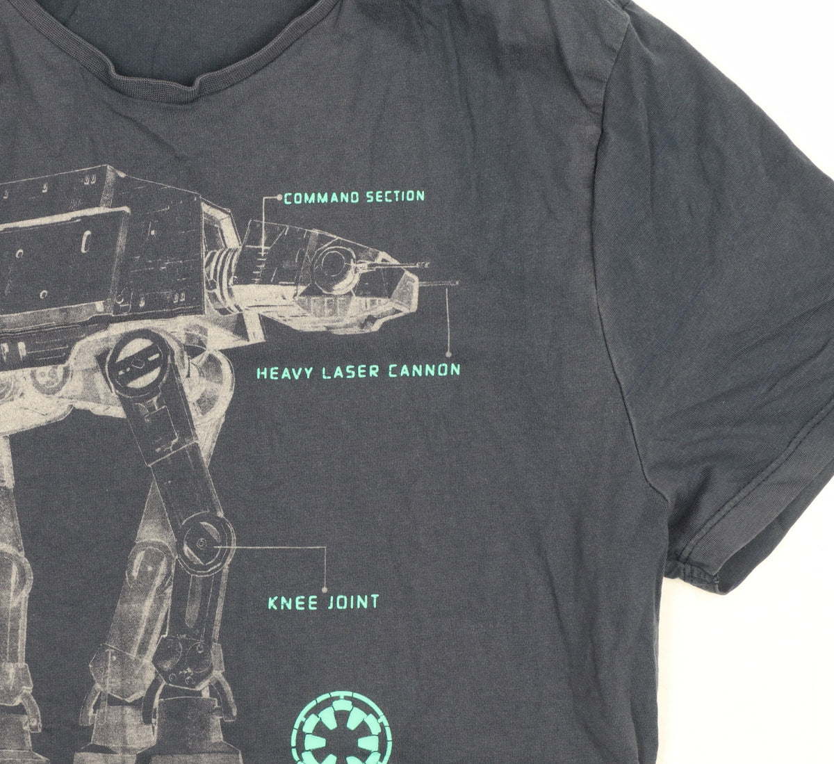 Star Wars Men’s Blue M Rogue One AT-AT Graphic Print T-Shirt