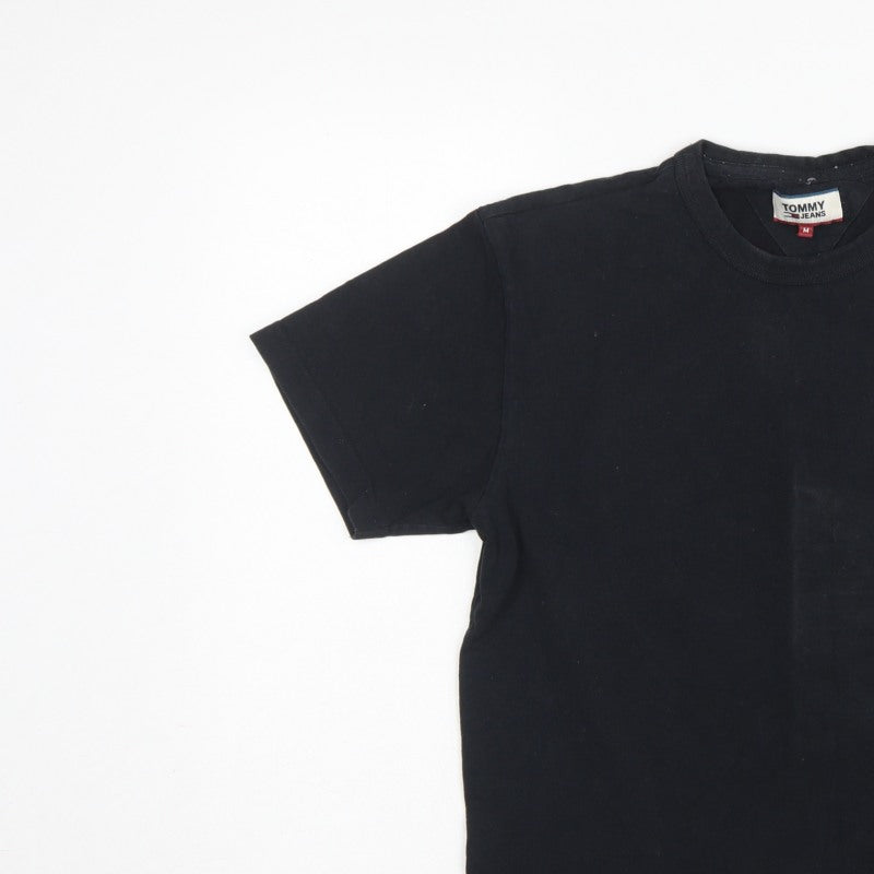 Tommy Jeans Men’s Black M Graphic Logo Crew Neck Short Sleeve T-Shirt