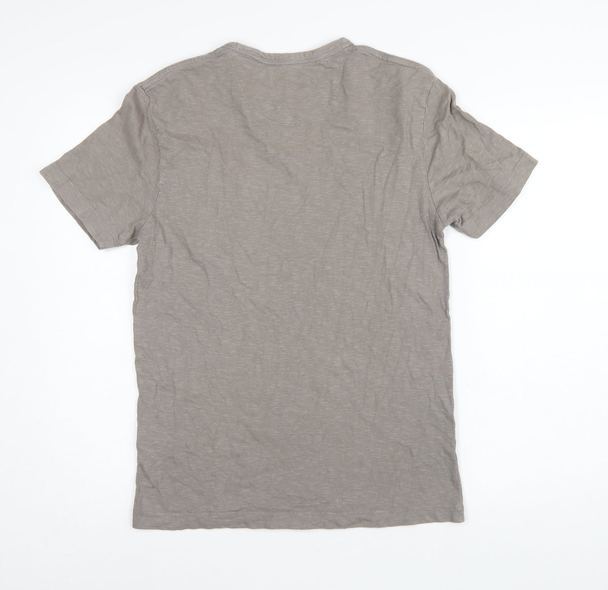 French Connection Men Grey Size S Regular Pocket Crew Neck T-Shirt