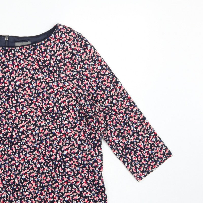 Phase Eight Women Multicoloured Floral 3/4 Sleeve Blouse Size 10