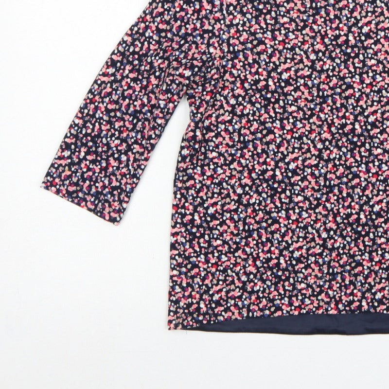 Phase Eight Women Multicoloured Floral 3/4 Sleeve Blouse Size 10
