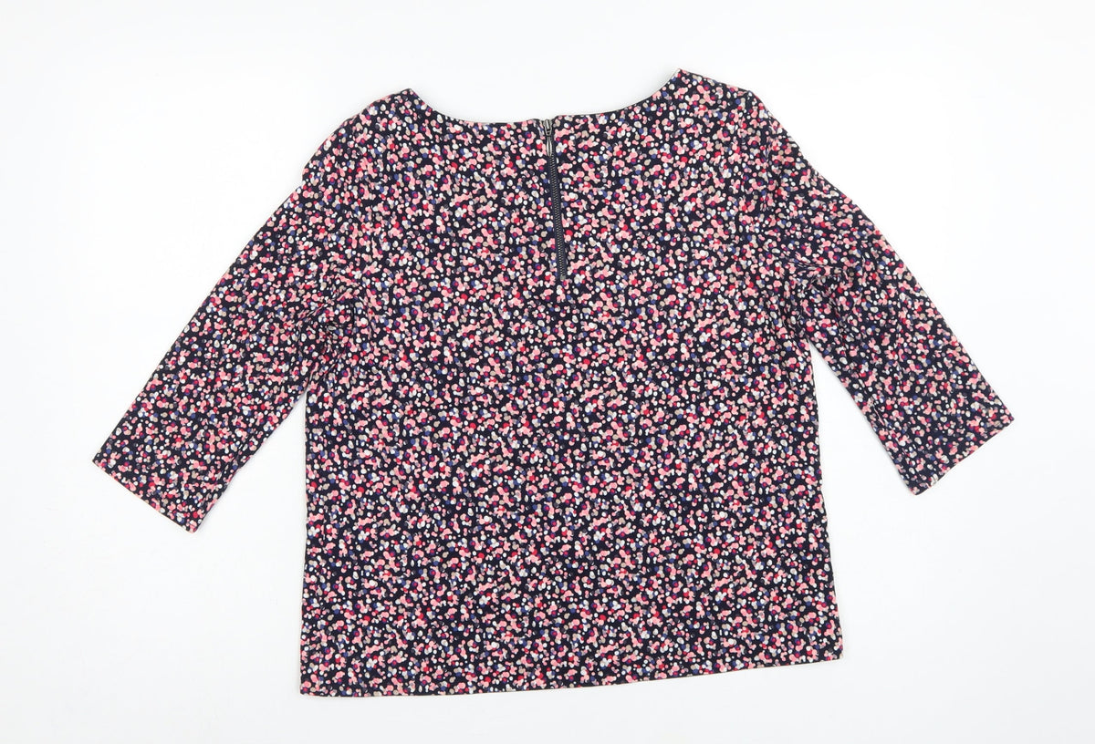 Phase Eight Women Multicoloured Floral 3/4 Sleeve Blouse Size 10