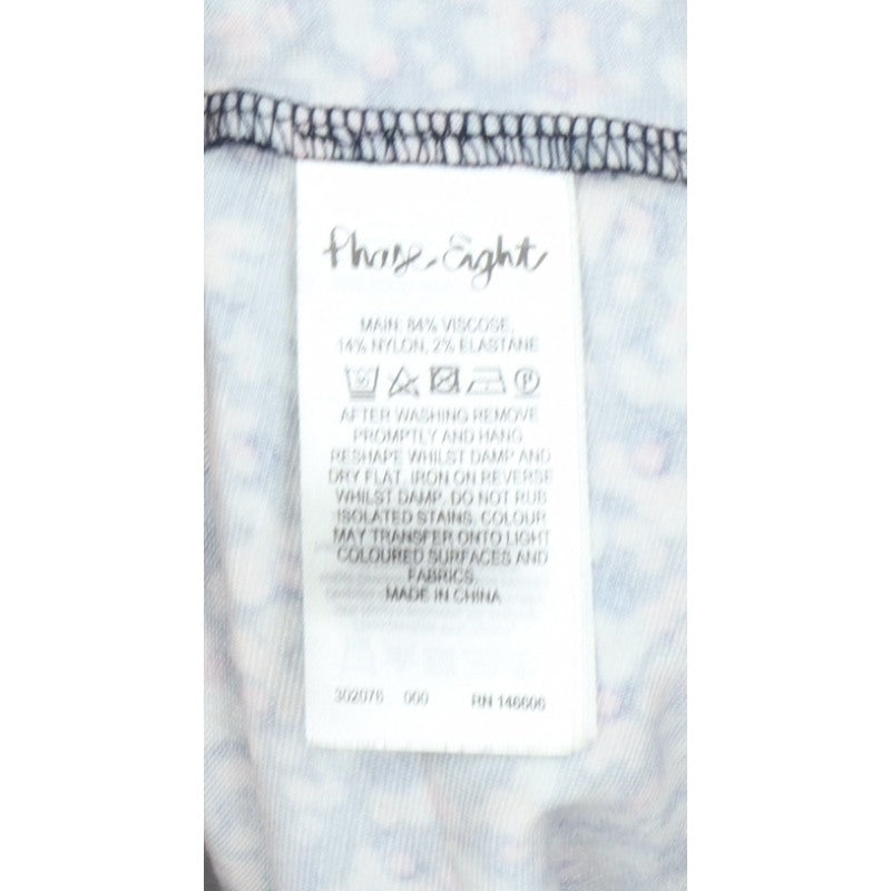 Phase Eight Women Multicoloured Floral 3/4 Sleeve Blouse Size 10