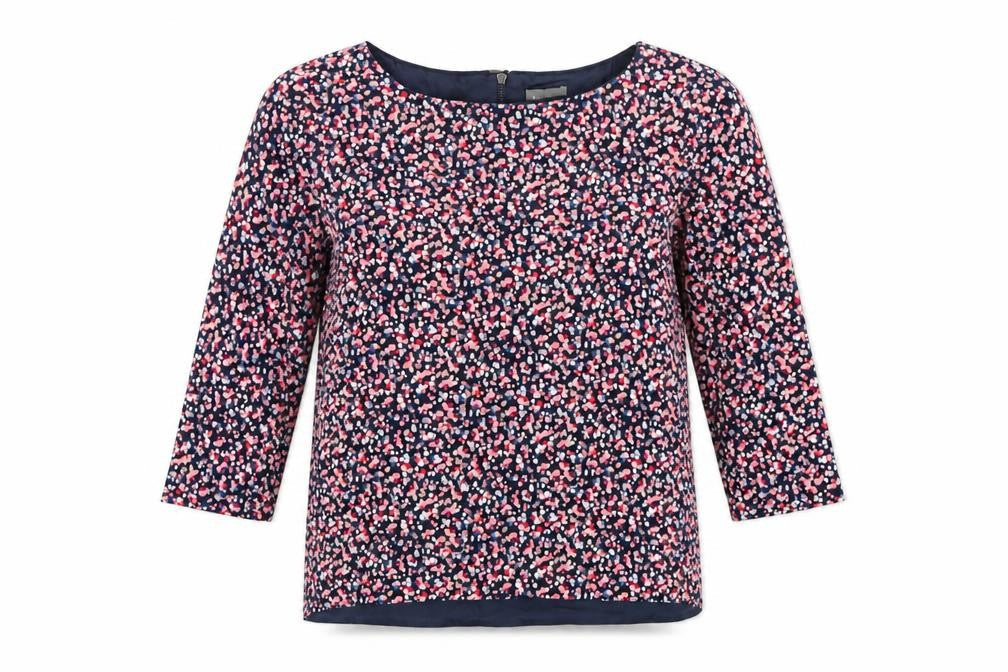 Phase Eight Women Multicoloured Floral 3/4 Sleeve Blouse Size 10
