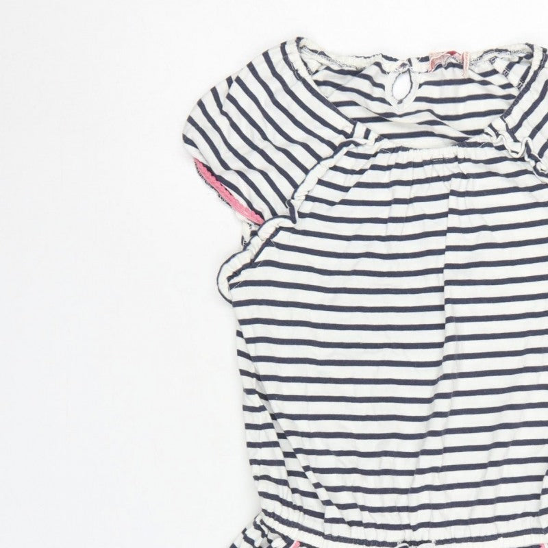 FatFace Girls Multicoloured 12-13 Years Striped Playsuit Pockets