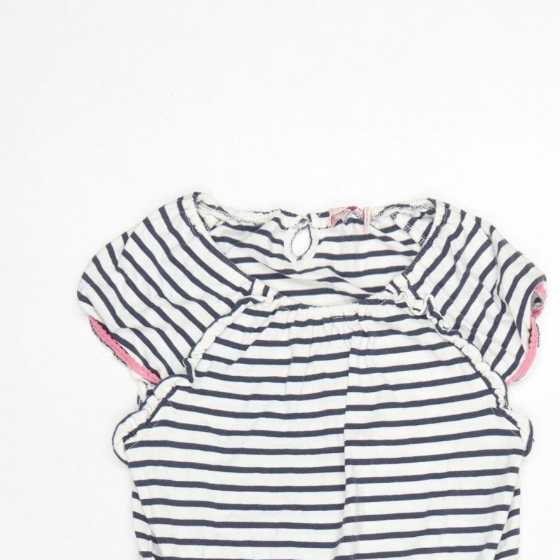 FatFace Girls Multicoloured 12-13 Years Striped Playsuit Pockets