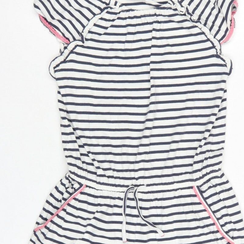 FatFace Girls Multicoloured 12-13 Years Striped Playsuit Pockets