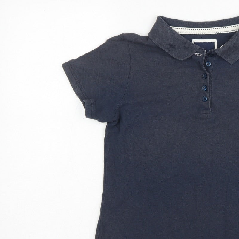 Crew Clothing Company Women’s Navy Size 12 Classic Cotton Polo Shirt
