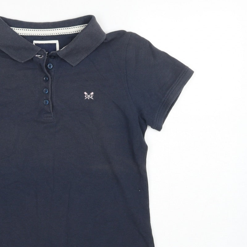 Crew Clothing Company Women’s Navy Size 12 Classic Cotton Polo Shirt