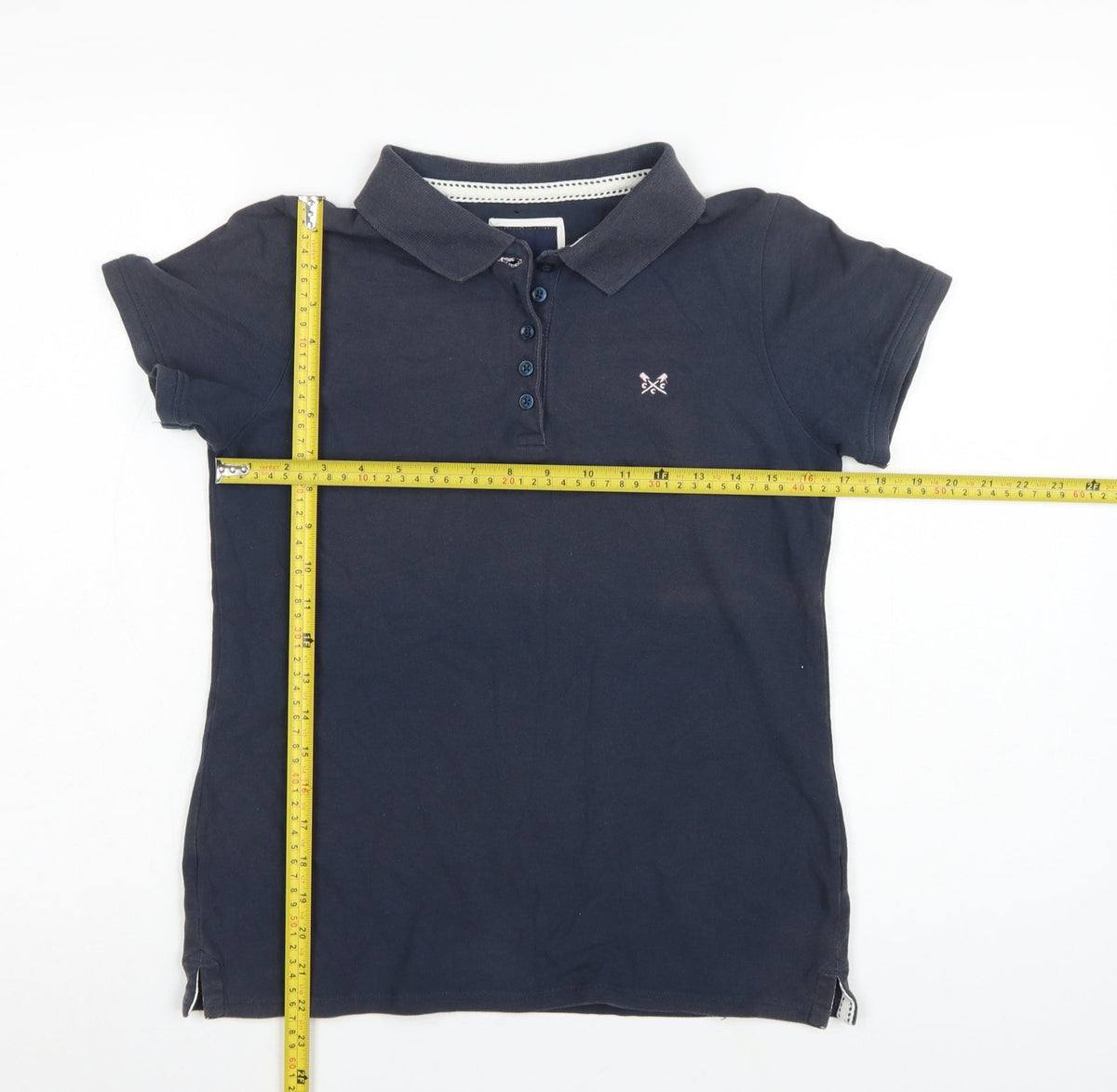 Crew Clothing Company Women’s Navy Size 12 Classic Cotton Polo Shirt