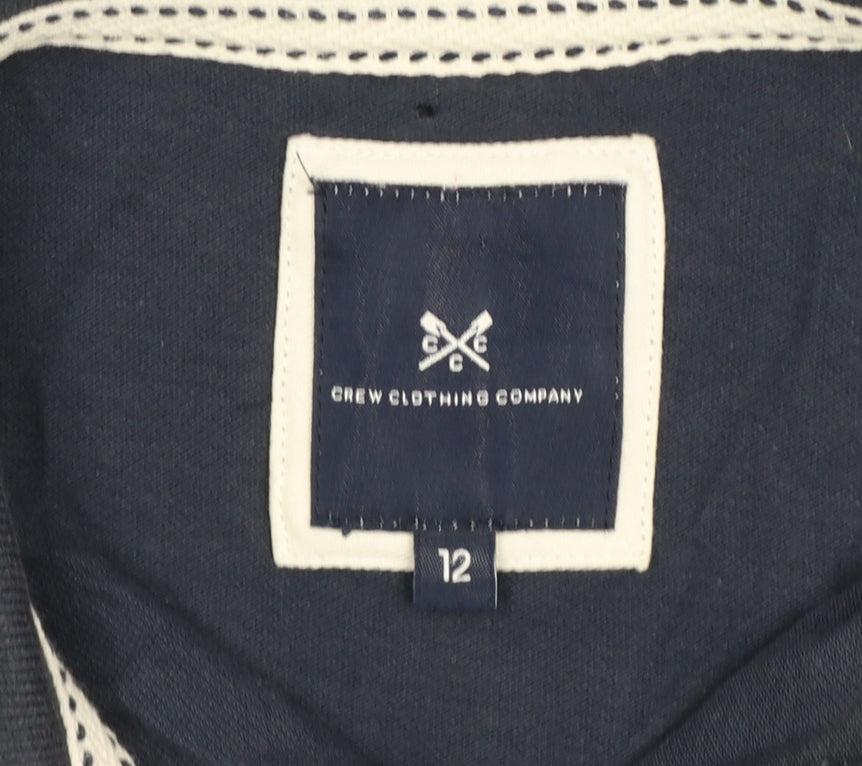 Crew Clothing Company Women’s Navy Size 12 Classic Cotton Polo Shirt