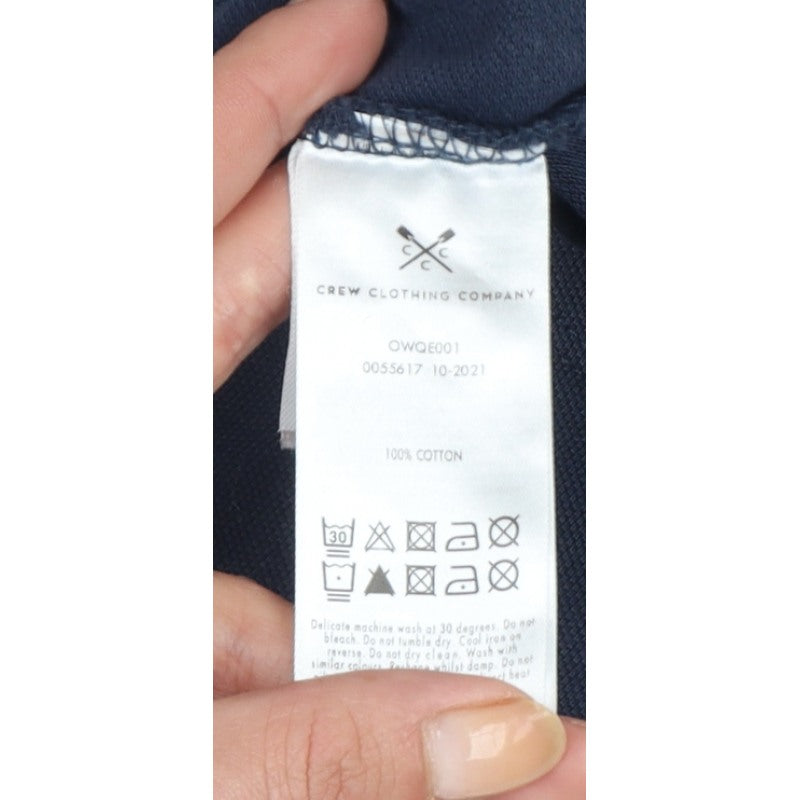 Crew Clothing Company Women’s Navy Size 12 Classic Cotton Polo Shirt