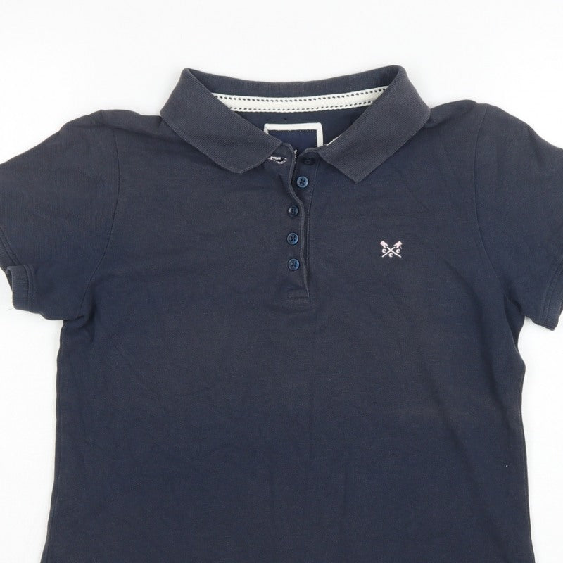 Crew Clothing Company Women’s Navy Size 12 Classic Cotton Polo Shirt