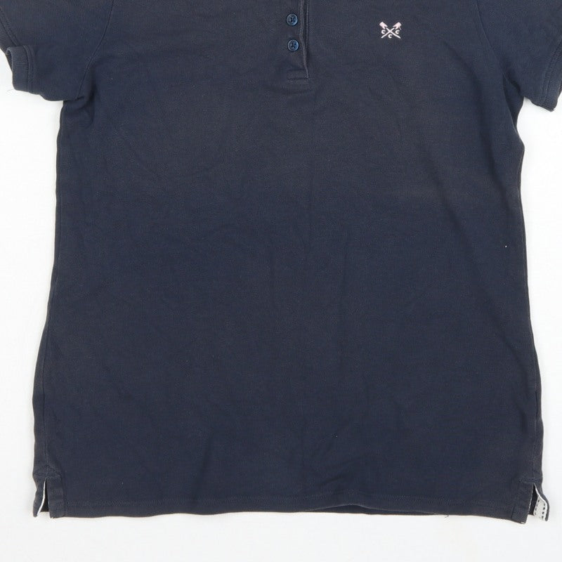 Crew Clothing Company Women’s Navy Size 12 Classic Cotton Polo Shirt