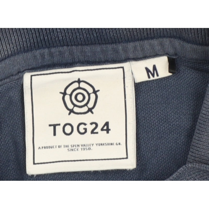 TOG24 Men's Blue M Short Sleeve Logo Casual Polo Shirt