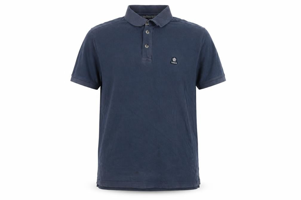 TOG24 Men's Blue M Short Sleeve Logo Casual Polo Shirt
