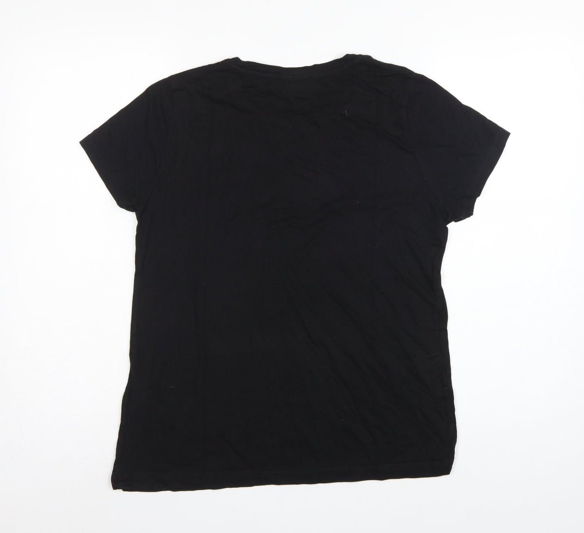 DKNY Jeans Women's Black M Jersey Graphic Logo T-Shirt