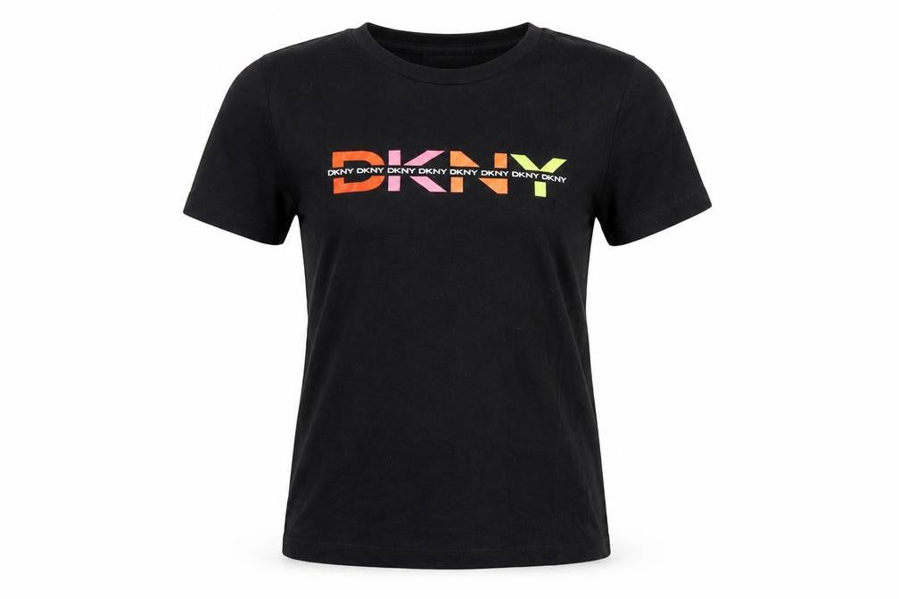DKNY Jeans Women's Black M Jersey Graphic Logo T-Shirt