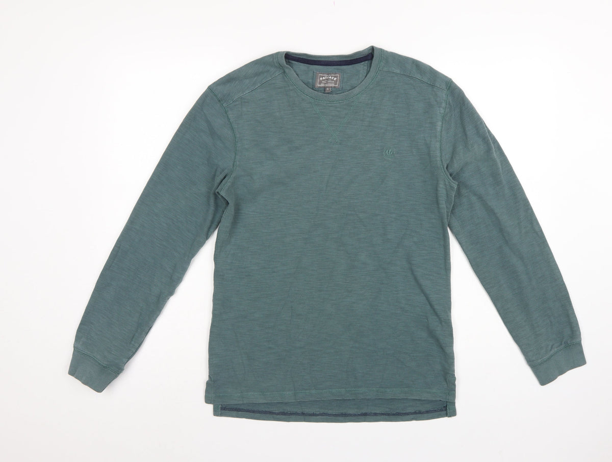 FatFace Men’s Green Cotton Crew Neck Pullover Sweatshirt Size S