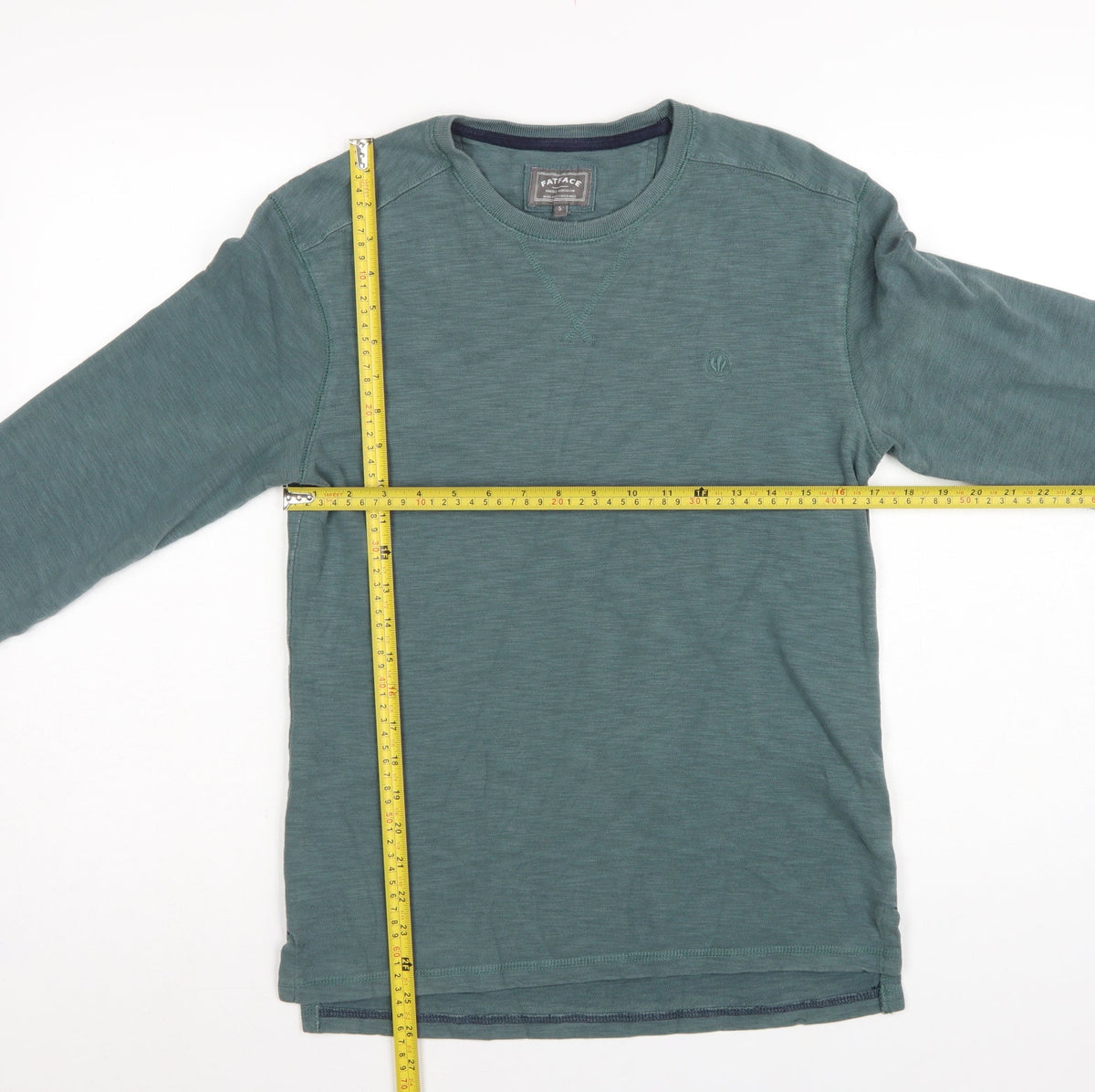FatFace Men’s Green Cotton Crew Neck Pullover Sweatshirt Size S