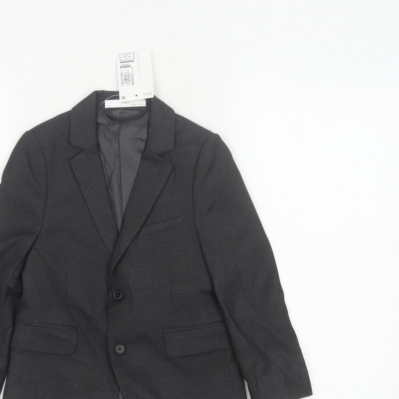 Marks & Spencer Boys Black 4-5 Years Two Button Formal Suit Jacket