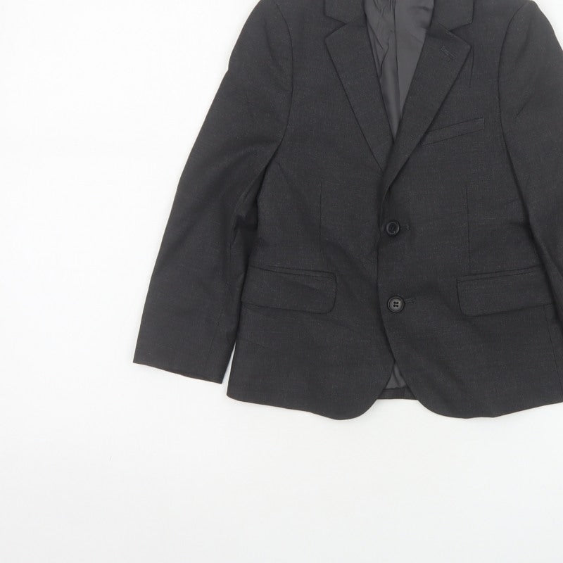 Marks & Spencer Boys Black 4-5 Years Two Button Formal Suit Jacket