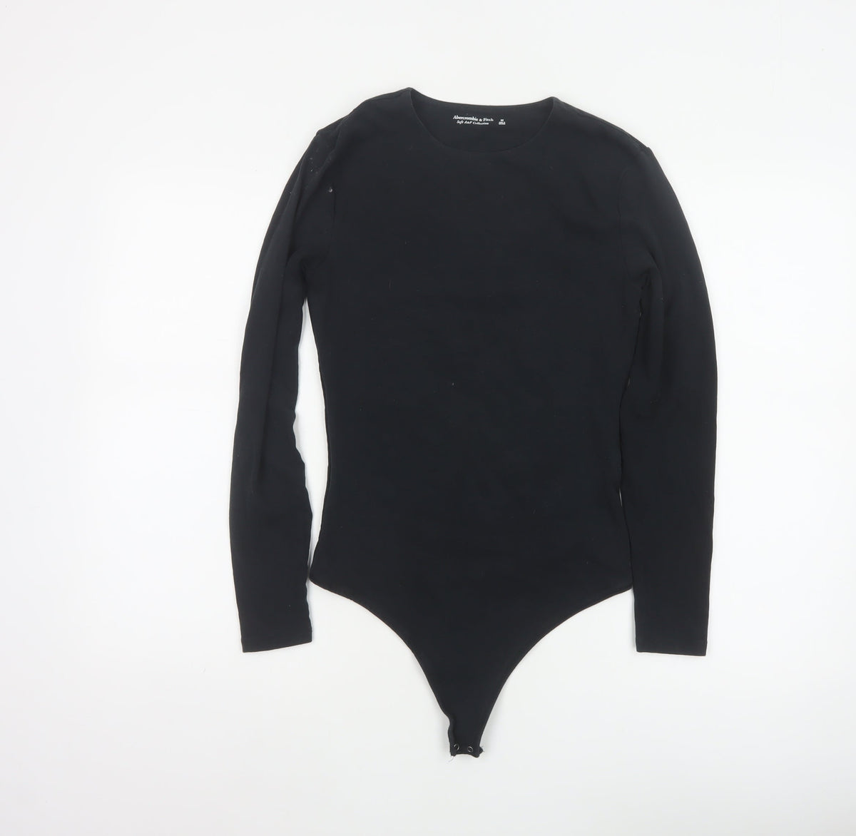 Abercrombie & Fitch Women Black M Long Sleeve Stretch Bodysuit