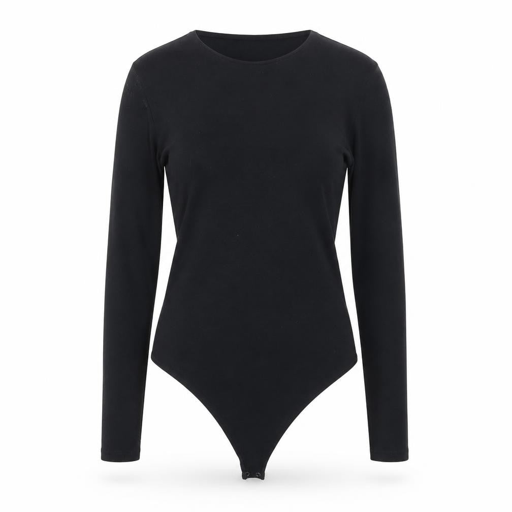 Abercrombie & Fitch Women Black M Long Sleeve Stretch Bodysuit