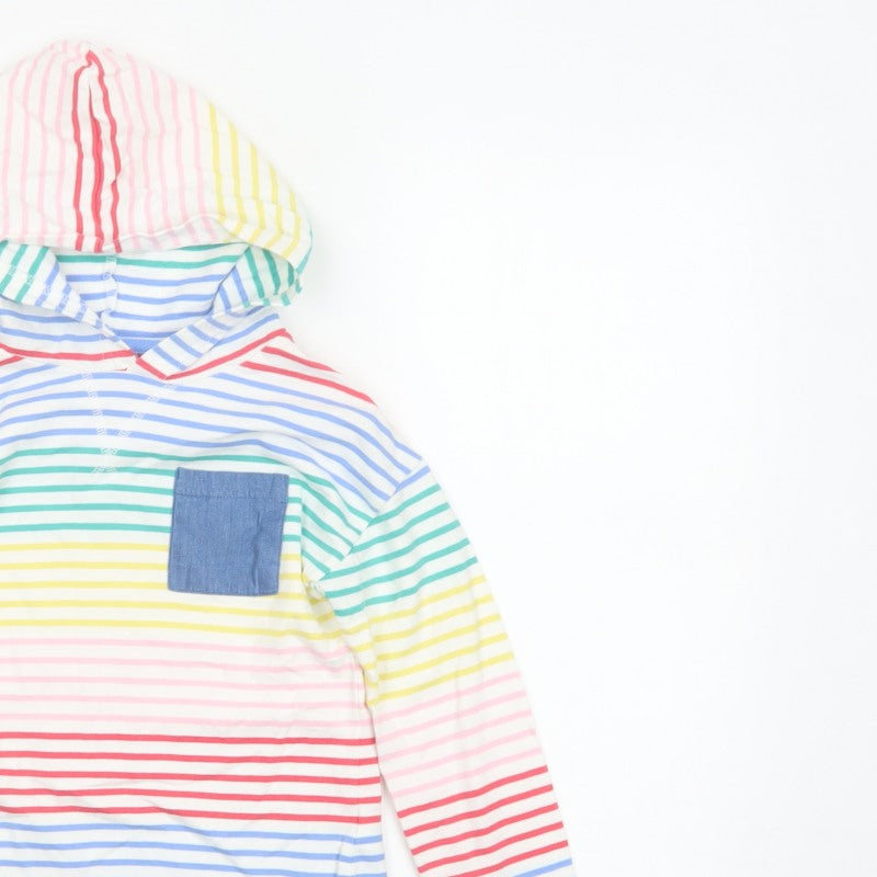 Joules Unisex Kids Multicoloured 8 Years Pullover Striped Hoodie